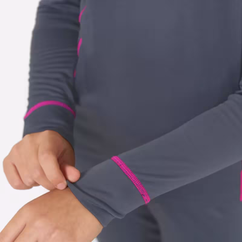 Комплект термобелья детский Finntrail Dino 6100 DarkGreyPink, полиэстер, серый/розовый, размер 134-140 см