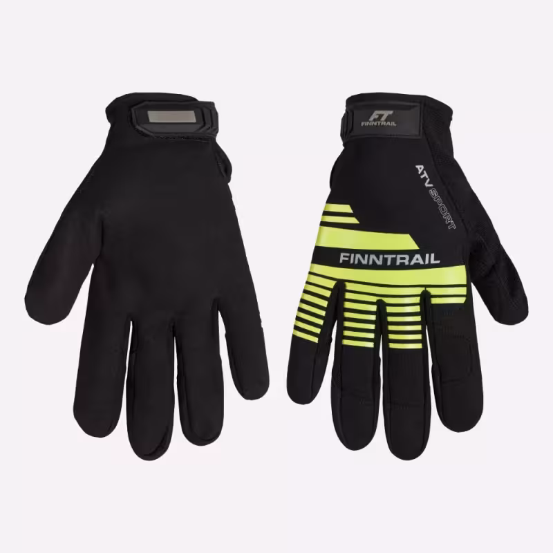 Мотоперчатки Finntrail Eagle 2840 GraphiteYellow, желтый/серый, размер L