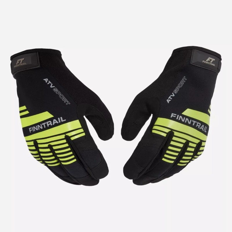 Мотоперчатки Finntrail Eagle 2840 GraphiteYellow, желтый/серый, размер L