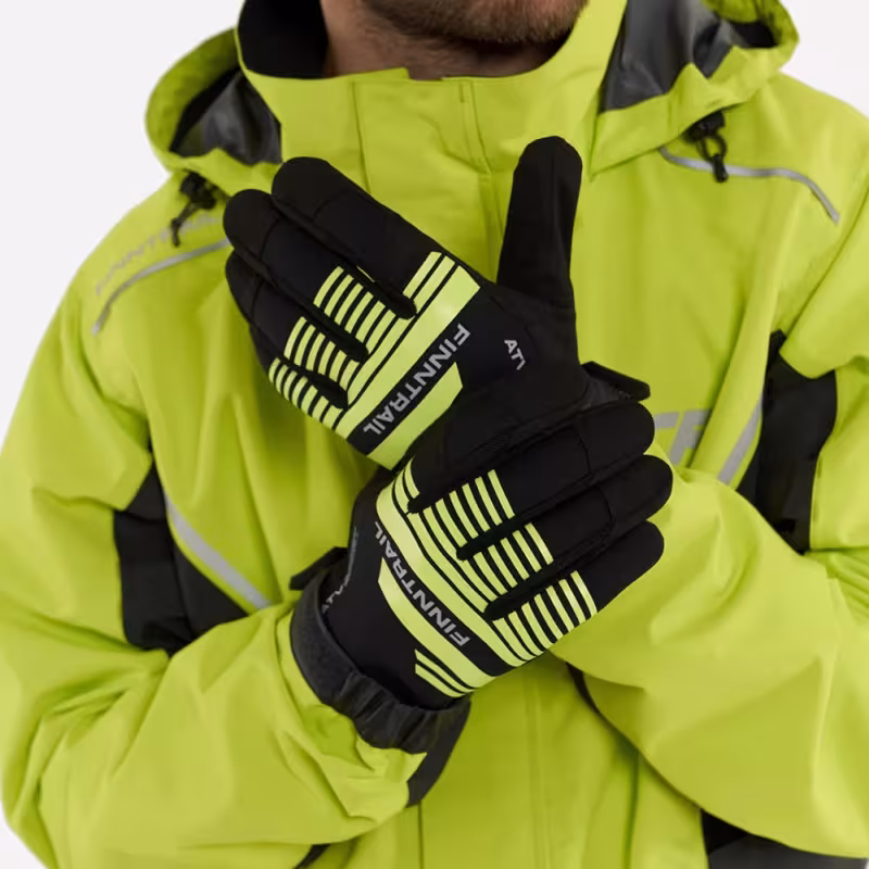 Мотоперчатки Finntrail Eagle 2840 GraphiteYellow, желтый/серый, размер XL