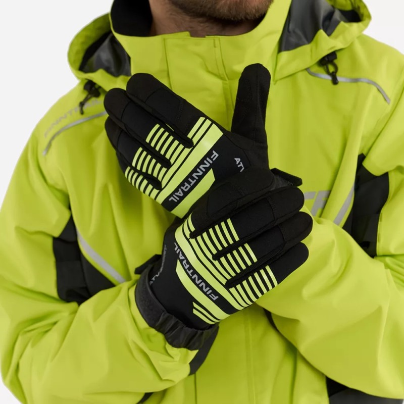 Мотоперчатки Finntrail Eagle 2840 GraphiteYellow, желтый/серый, размер XL