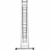 Лестница Новая Высота NV 1230, трёхсекционная алюминиевая, 8.71 м, 3х13 ступеней