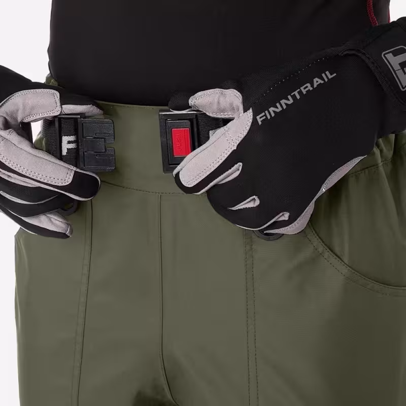 Брюки-вейдерсы Finntrail Runner 1519, мембрана Hard-Tex, хаки, размер 54-56 (MK), 170-180 см