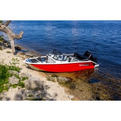 Лодка алюминиевая VBoats Волжанка 46 Fish с лодочным мотором Yamery EF60 FUEL-T