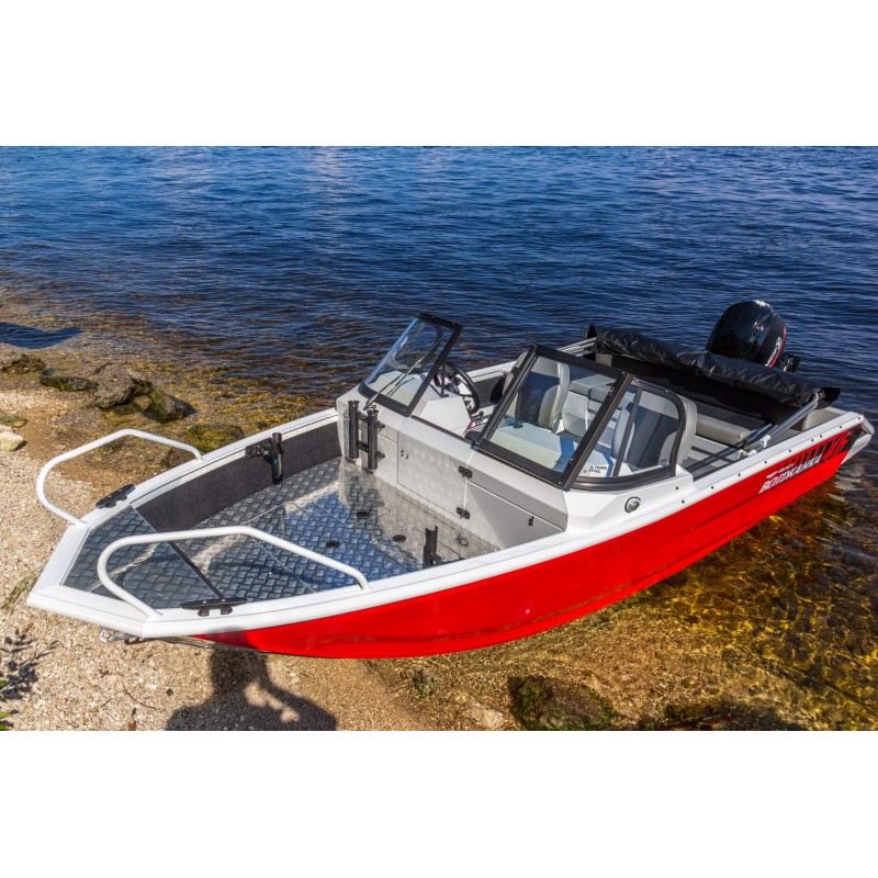 Лодка алюминиевая VBoats Волжанка 46 Fish с лодочным мотором Yamery EF60 FUEL-T