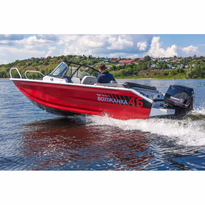 Лодка алюминиевая VBoats Волжанка 46 Fish (46F 61 H424)