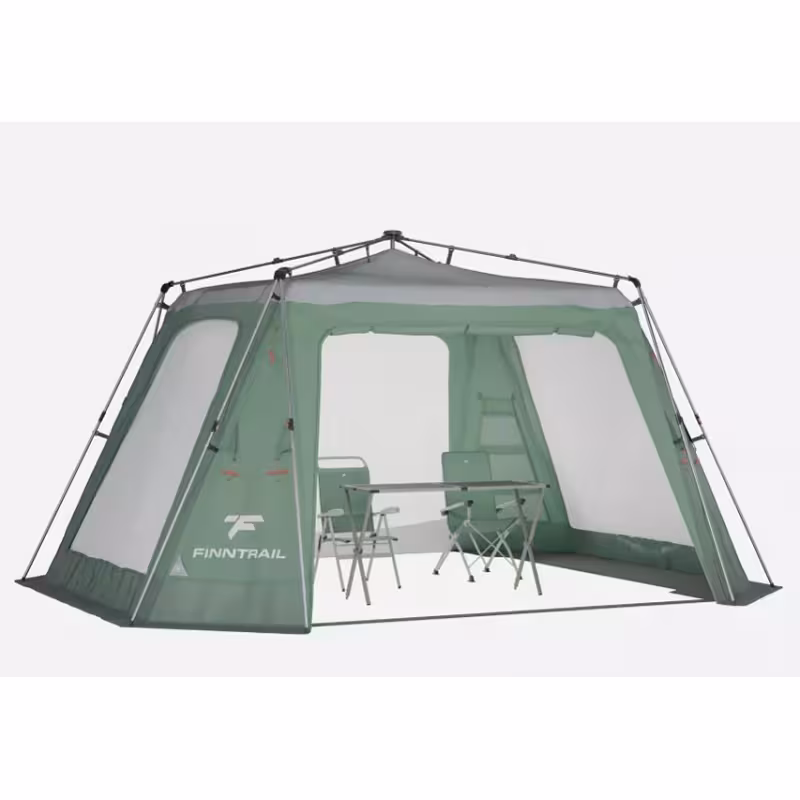 Тент-шатер Finntrail Garda 1022 Khaki, 10-местный, хаки, 440×325×248 см