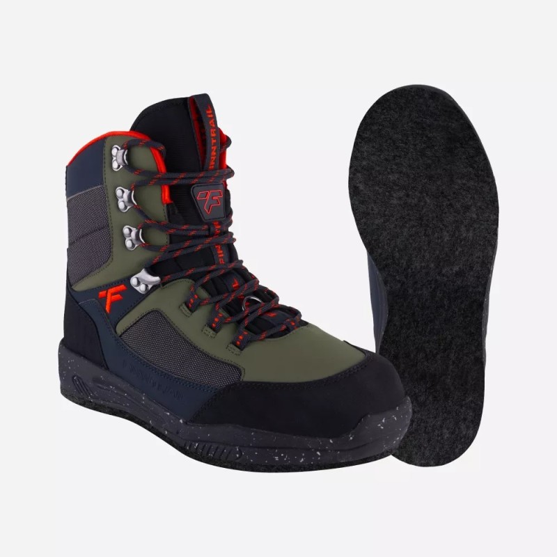 Ботинки забродные мужские Finntrail Speedmaster 5233 Khaki, хаки/черный, размер 44