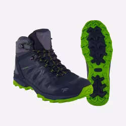 Ботинки мужские треккинговые Finntrail Raid 5171 AppleGreen, черный/зеленый, размер 43