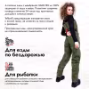 Полукомбинезон-вейдерсы женский Finntrail Rachel 1520, мембрана Hard-Tex, CamoShadowGreen, зеленый, размер 40-42 (XXS), 150-160 см