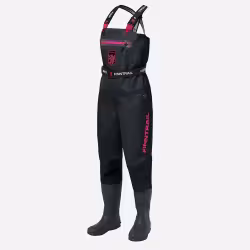 Полукомбинезон-вейдерсы женский Finntrail Rachel BF 5300 Graphite, мембрана Hard-Tex, черный, размер SQ/38, 160-170 см