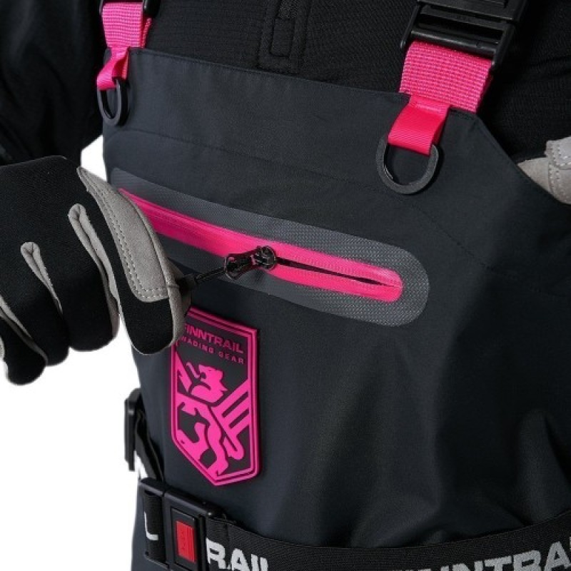 Полукомбинезон-вейдерсы женский Finntrail Rachel BF 5300, мембрана Hard-Tex, черный, размер XL/40, 170-80 см