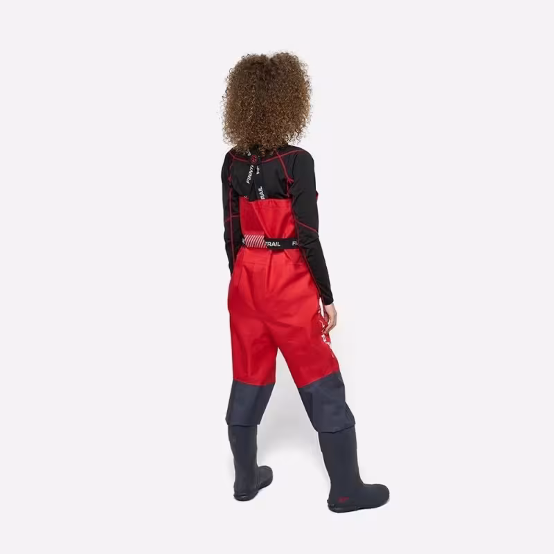 Полукомбинезон-вейдерсы женский Finntrail Rachel BF 5300 Red, мембрана Hard-Tex, красный, размер XL/40, 170-180 см