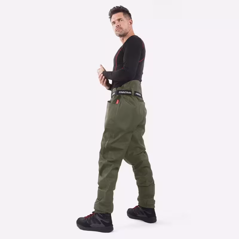 Брюки-вейдерсы Finntrail Runner 1519, мембрана Hard-Tex, хаки, размер 40-42 (XXS), 155-165 см