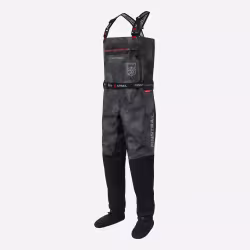 Полукомбинезон-вейдерсы Finntrail Speedmaster 1528 Camo Shadow Black, мембрана Hard-Tex, серый камуфляж, размер 48-50 (M), 170-180 см