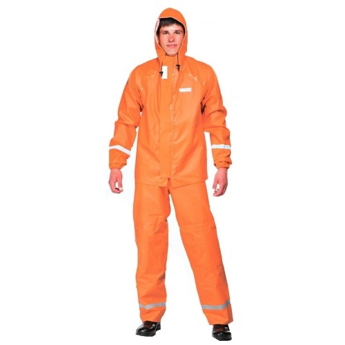 Костюм-дождевик мужской Петроканат Рокон Фишерман, ПВХ, оранжевый,  размер 48-50, 170-176 см