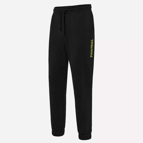 Брюки мужские Finntrail Logo 1401 BlackYellow, хлопок, черный, размер 44-46 (S), 165-175 см