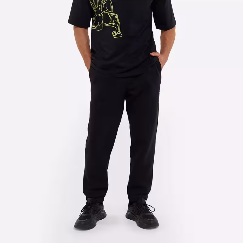 Брюки мужские Finntrail Logo 1401 BlackYellow, хлопок, черный, размер 44-46 (S), 165-175 см