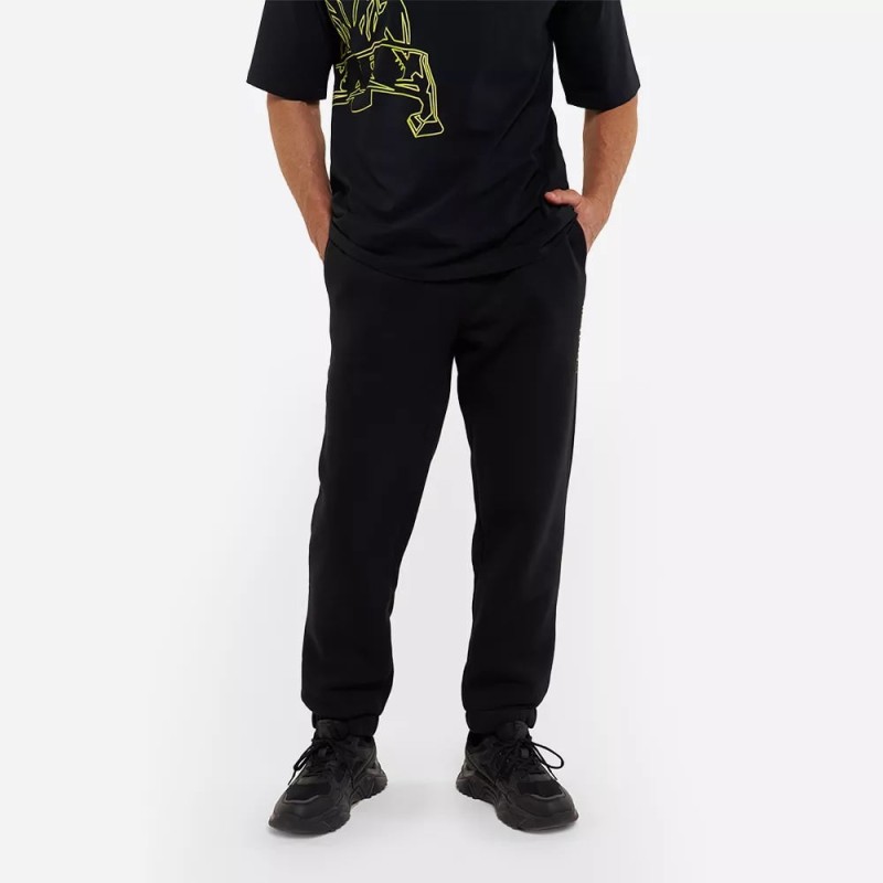 Брюки мужские Finntrail Logo 1401 BlackYellow, хлопок, черный, размер 44-46 (S), 165-175 см