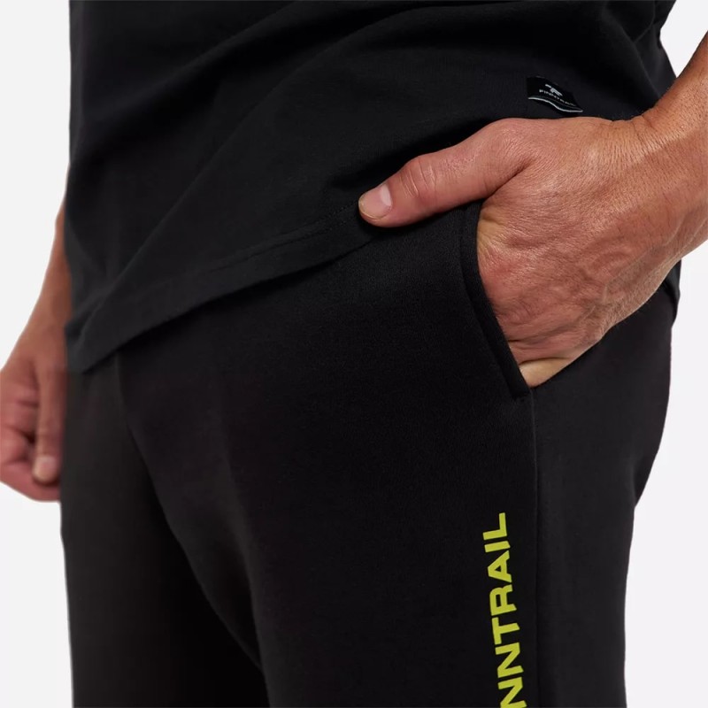 Брюки мужские Finntrail Logo 1401 BlackYellow, хлопок, черный, размер 44-46 (S), 165-175 см