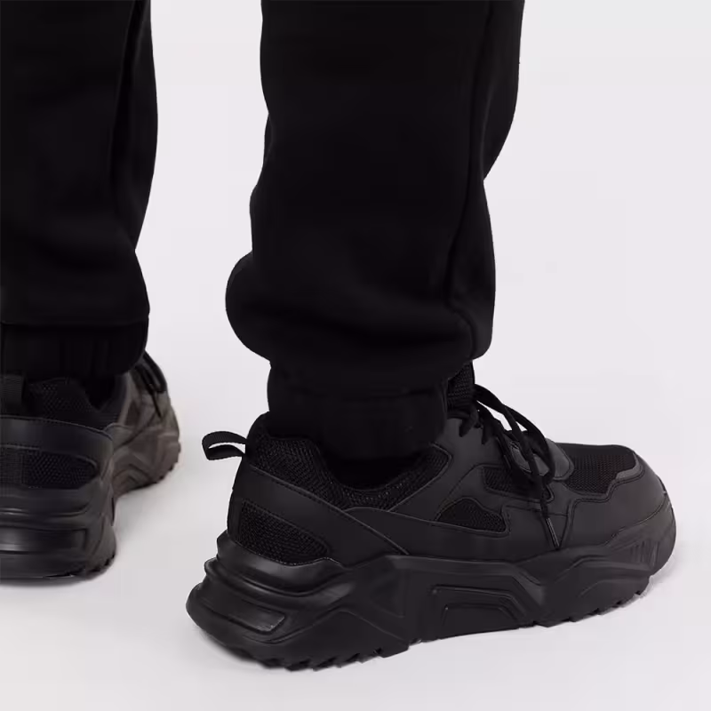 Брюки мужские Finntrail Logo 1401 BlackYellow, хлопок, черный, размер 44-46 (S), 165-175 см