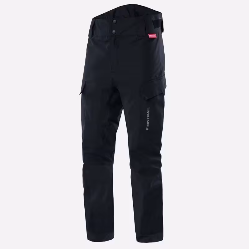 Брюки мужские Finntrail Expert 4602 Graphite, мембрана Hard-Tex, черный, размер 42-44 (XS), 160-170 см