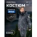 Коcтюм мужской Finntrail Tournament Insulated 3755 CamoShadowBlack, мембрана Toray, серый камуфляж, размер 54-56 (MK), 170-180 см