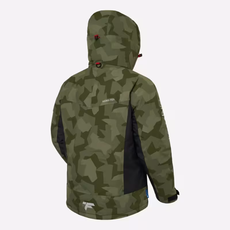 Костюм мужской Finntrail Atlas 3440 CamoShadowGreen, ткань Рипстоп/мембрана Hard-Tex, зеленый камуфляж/черный, размер 50-52 (L), 175-185 см