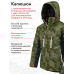 Костюм мужской Finntrail Atlas 3440 CamoShadowGreen, ткань Рипстоп/мембрана Hard-Tex, зеленый камуфляж/черный, размер MK, 170-180 см