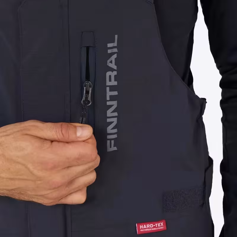 Костюм мужской Finntrail Atlas 3440 CamoShadowGreen, ткань Рипстоп/мембрана Hard-Tex, зеленый камуфляж/черный, размер 44-46 (S), 165-175 см