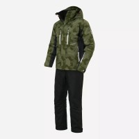 Костюм мужской Finntrail Atlas 3440 CamoShadowGreen, ткань Рипстоп/мембрана Hard-Tex, зеленый камуфляж/черный, размер 62-64 (XXXL), 190-200 см