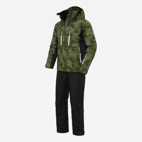 Костюм мужской Finntrail Atlas 3440 CamoShadowGreen, ткань Рипстоп/мембрана Hard-Tex, зеленый камуфляж/черный, размер XXXL, 190-200 см