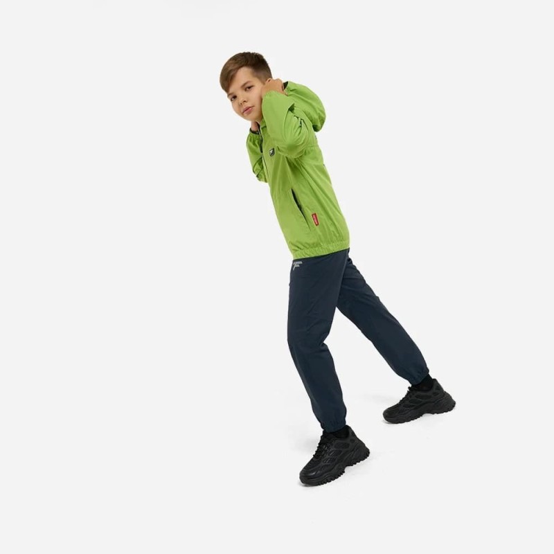 Коcтюм детский Finntrail Outdoor Suit Kids 3781 AppleGreen, полиэстер, черный/зеленый, 134-140 см