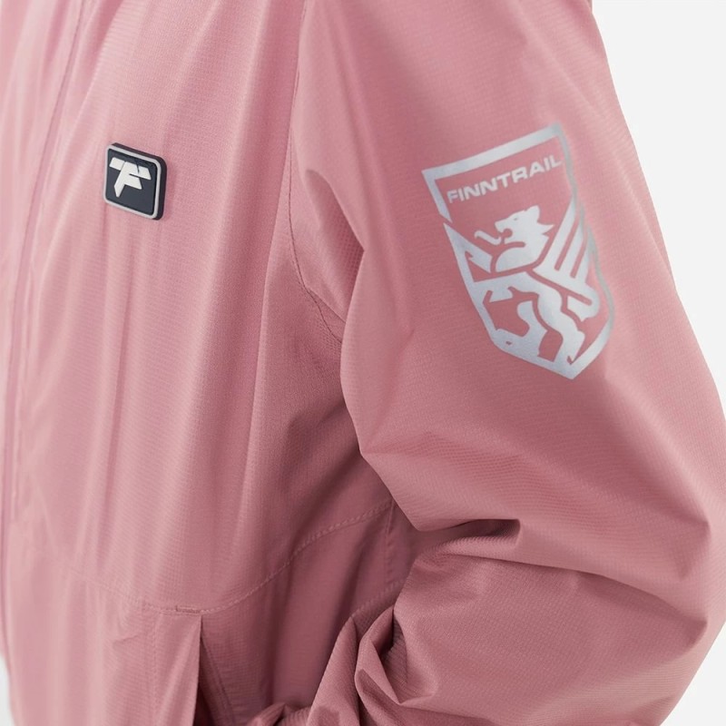 Коcтюм детский Finntrail Outdoor Suit Kids 3781 Powder, полиэстер, черный/розовый, 134-140 см