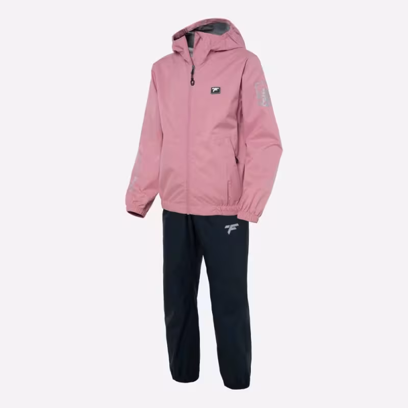 Коcтюм детский Finntrail Outdoor Suit Kids 3781 Powder, полиэстер, черный/розовый, 146-152 см