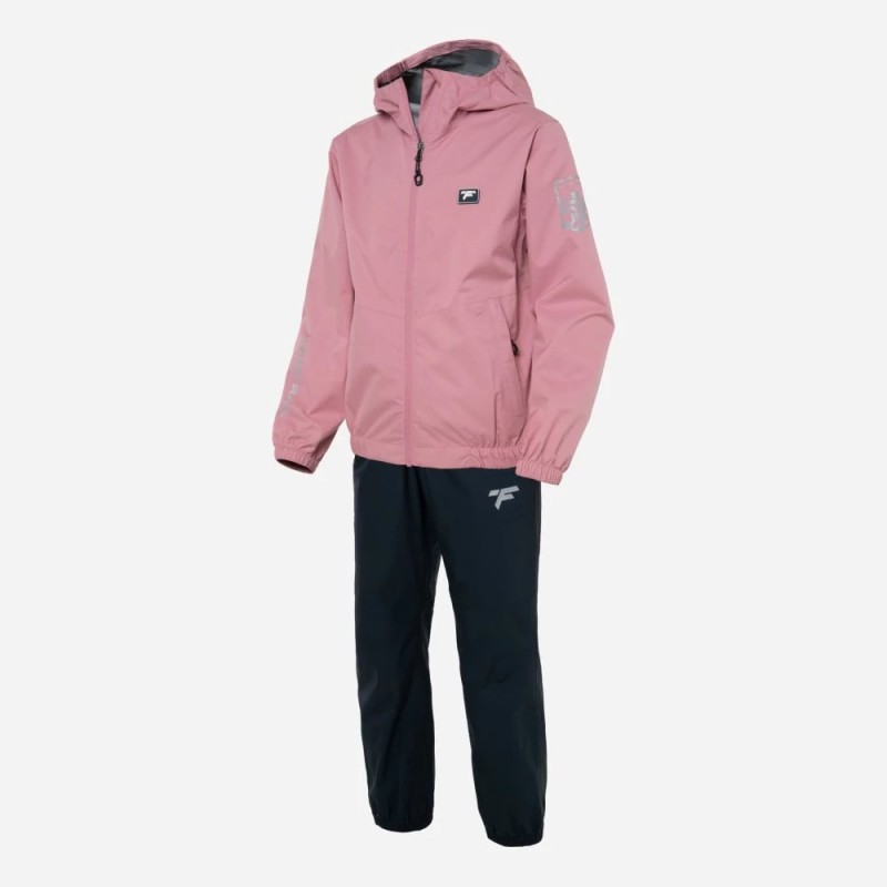 Коcтюм детский Finntrail Outdoor Suit Kids 3781 Powder, полиэстер, черный/розовый, 158-164 см