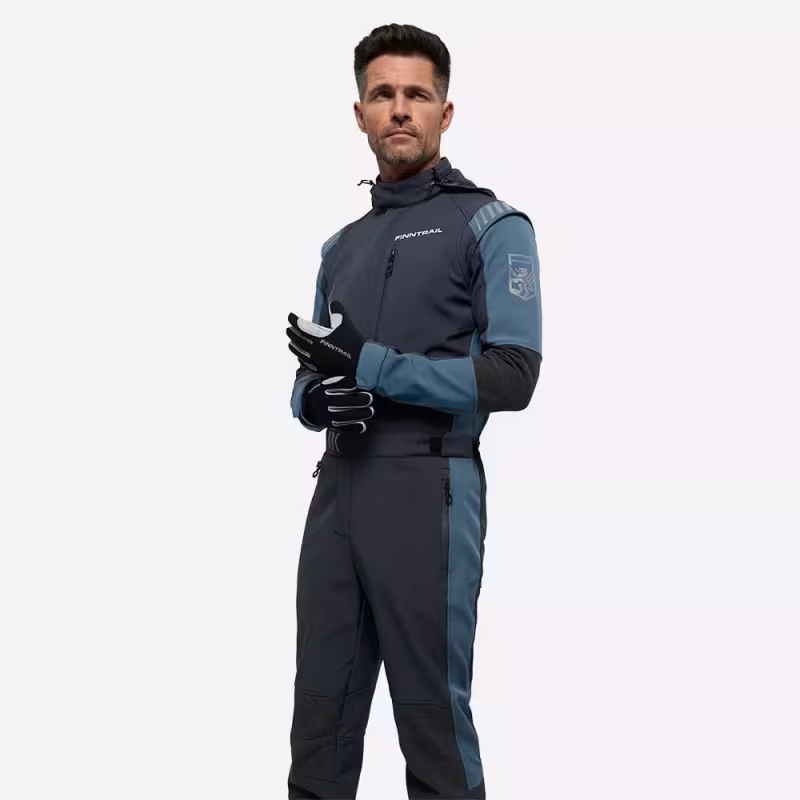Комбинезон мужской Finntrail Stig 3790 Blue, ткань SoftShell, синий, размер 50-52 (LK), 175-185 см