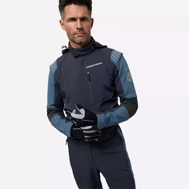 Комбинезон мужской Finntrail Stig 3790 Blue, ткань SoftShell, синий, размер 50-52 (LK), 175-185 см