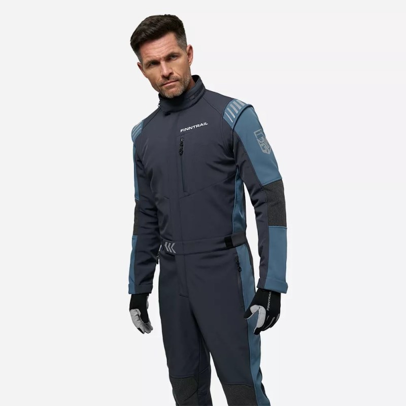 Комбинезон мужской Finntrail Stig 3790 Blue, ткань SoftShell, синий, размер XLK (52-54), 175-185 см