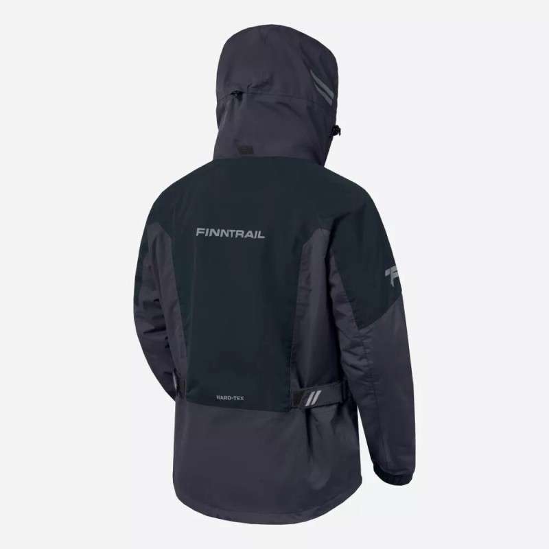 Костюм мужской Finntrail GT 3465 Graphite, мембрана Hard-Tex, серый, размер 58-60 (XXL), 185-195 см