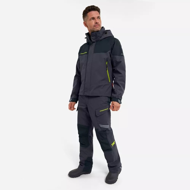 Костюм мужской Finntrail GT 3465 Graphite, мембрана Hard-Tex, серый, размер 58-60 (XXL), 185-195 см