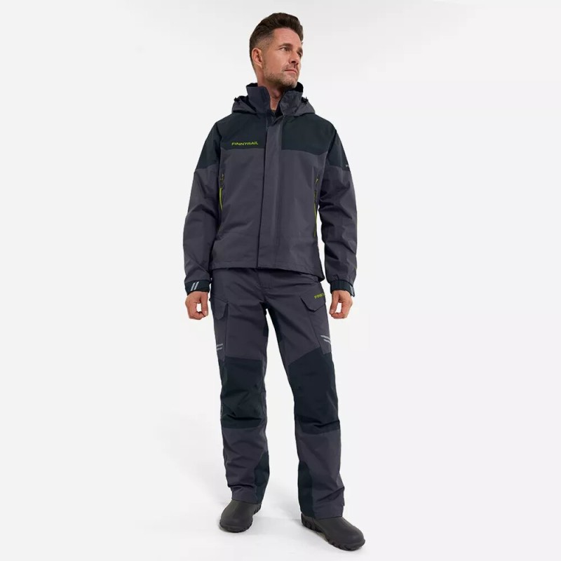 Костюм мужской Finntrail GT 3465 Graphite, мембрана Hard-Tex, серый, размер 62-64 (XXXL), 190-200 см