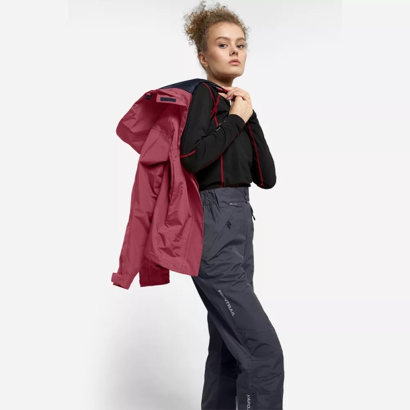 Костюм женский Finntrail Sierra 3450 Berry, мембрана Hard-Tex, розовый, размер 44-46 (S), 160-170 см
