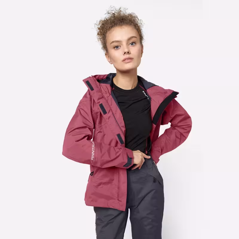 Костюм женский Finntrail Sierra 3450 Berry, мембрана Hard-Tex, розовый, размер 44-46 (S), 160-170 см