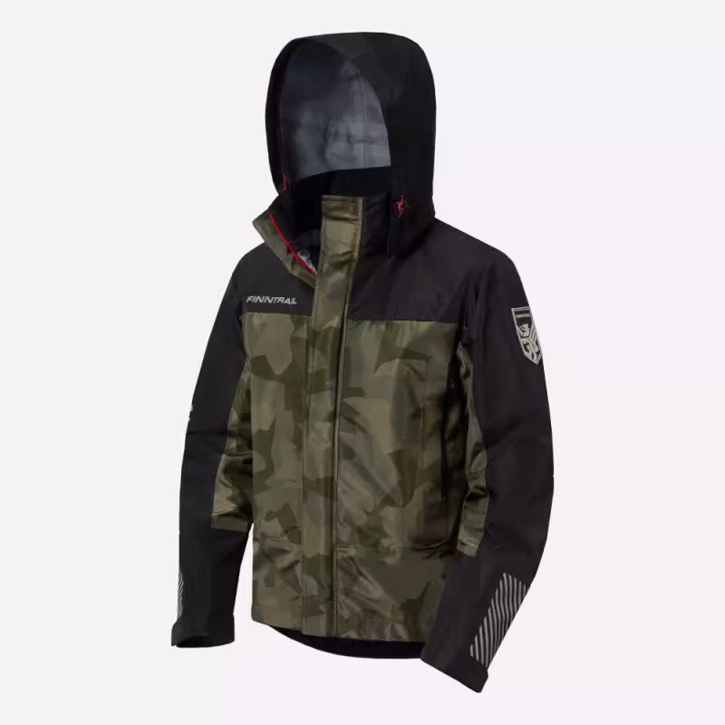 Костюм мужской Finntrail Thor 3420 CamoShadowGreen, мембрана Hard-Tex, зеленый, размер 58-60 (XXL), 185-195 см