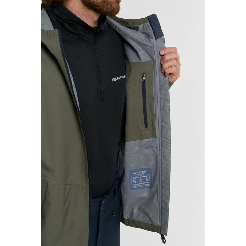 Костюм мужской Finntrail Outdoor suit 3445 Khaki, мембрана Hard-Tex, хаки, размер 54-56 (MK), 170-180 см