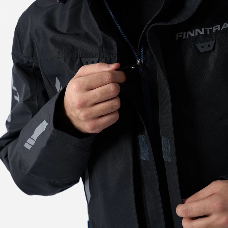 Куртка мужская Finntrail Athletic 4024 Graphite, мембрана Hard-Tex, черный, размер 54-56 (XL), 180-190 см