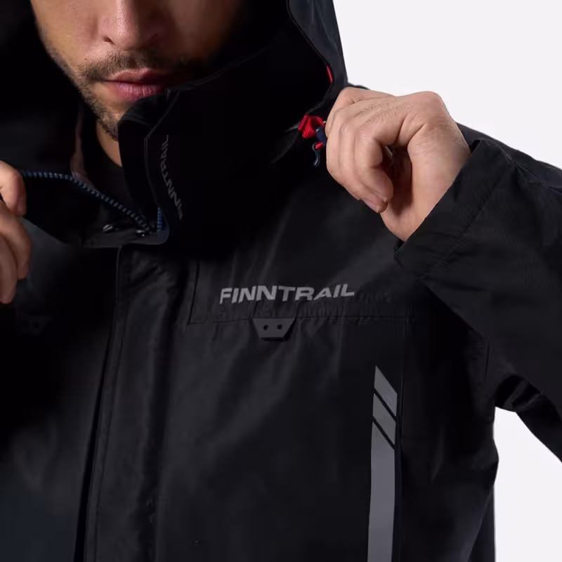 Куртка мужская Finntrail Athletic 4024 Graphite, мембрана Hard-Tex, черный, размер 54-56 (XL), 180-190 см