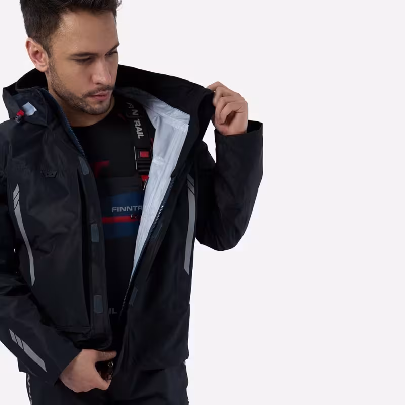 Куртка мужская Finntrail Athletic 4024 Graphite, мембрана Hard-Tex, черный, размер 54-56 (XL), 180-190 см