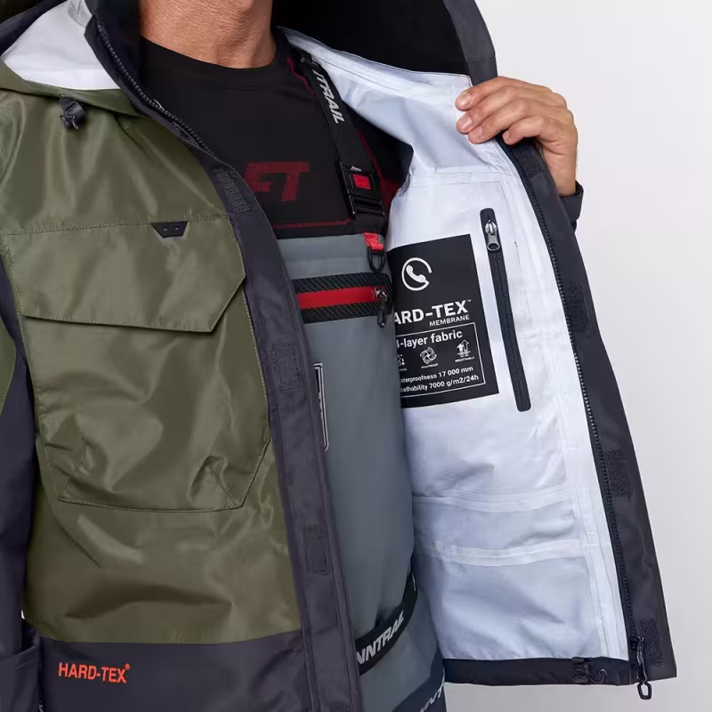 Куртка забродная мужская Finntrail Coaster 4023 Khaki, мембрана Hard-Tex, хаки, размер 50-52 (L), 175-185 см